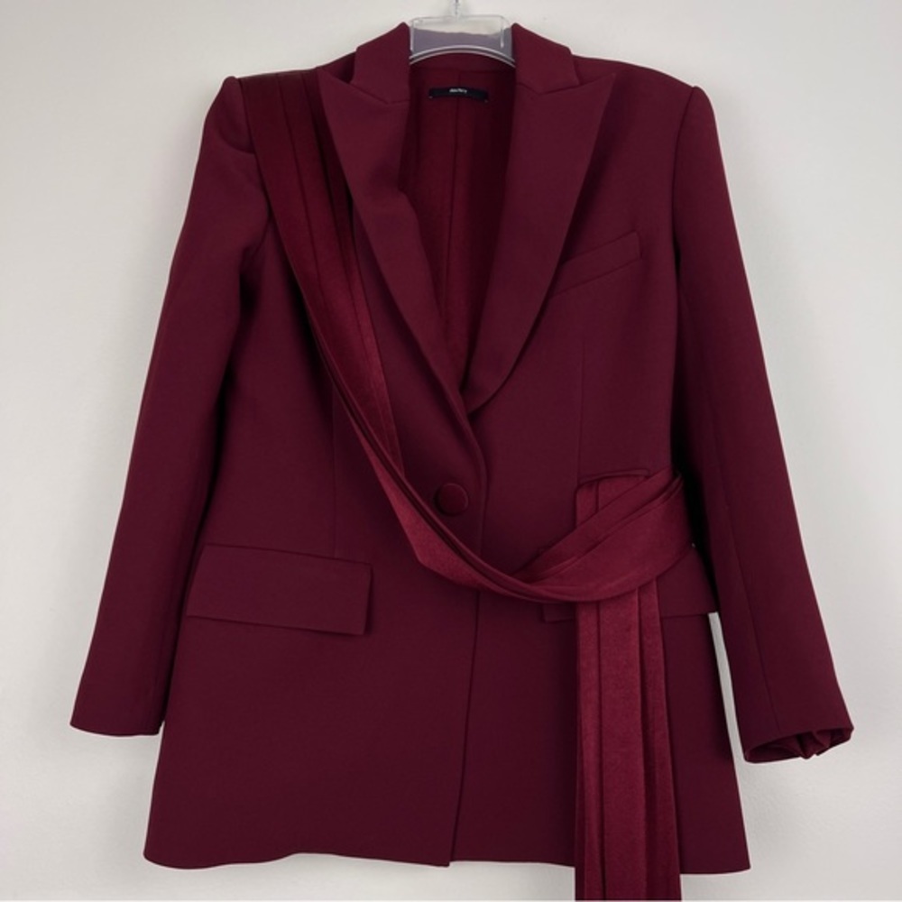 Alex Perry Rare Drape 2020 Asymmetrical Blazer - Picture 4 of 8